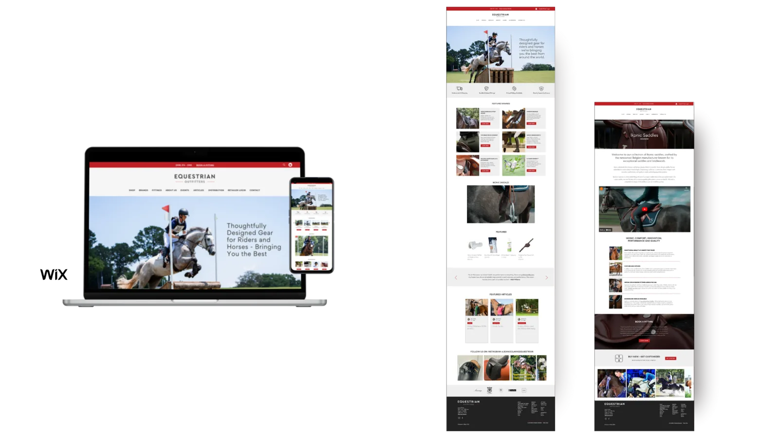 Equestrian Outfitters — Wix website