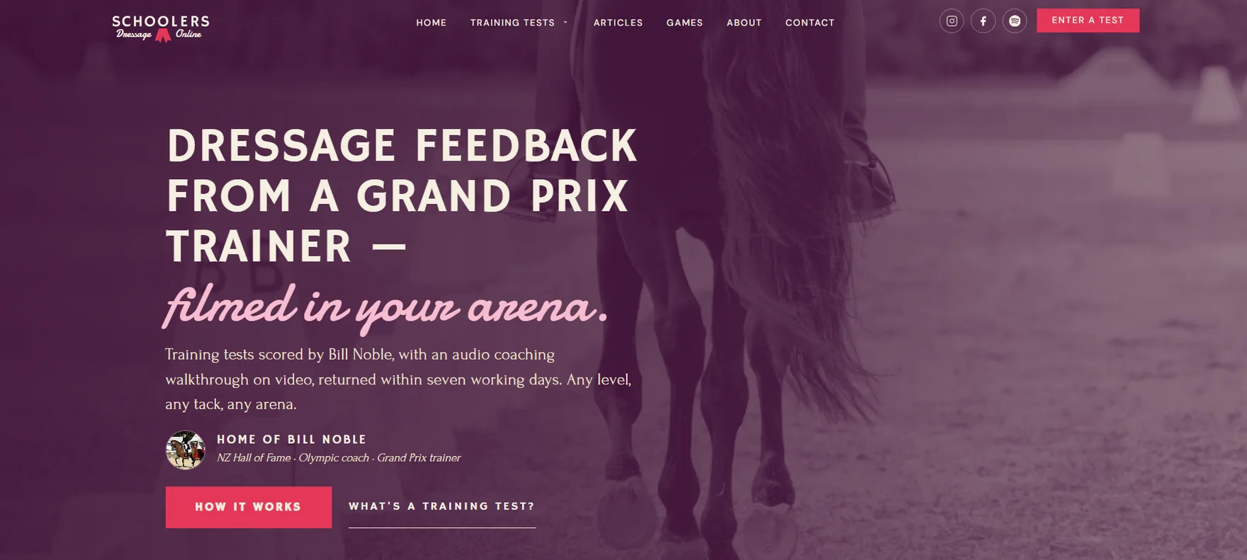 Schoolers Dressage Online — dressage-online.com home page
