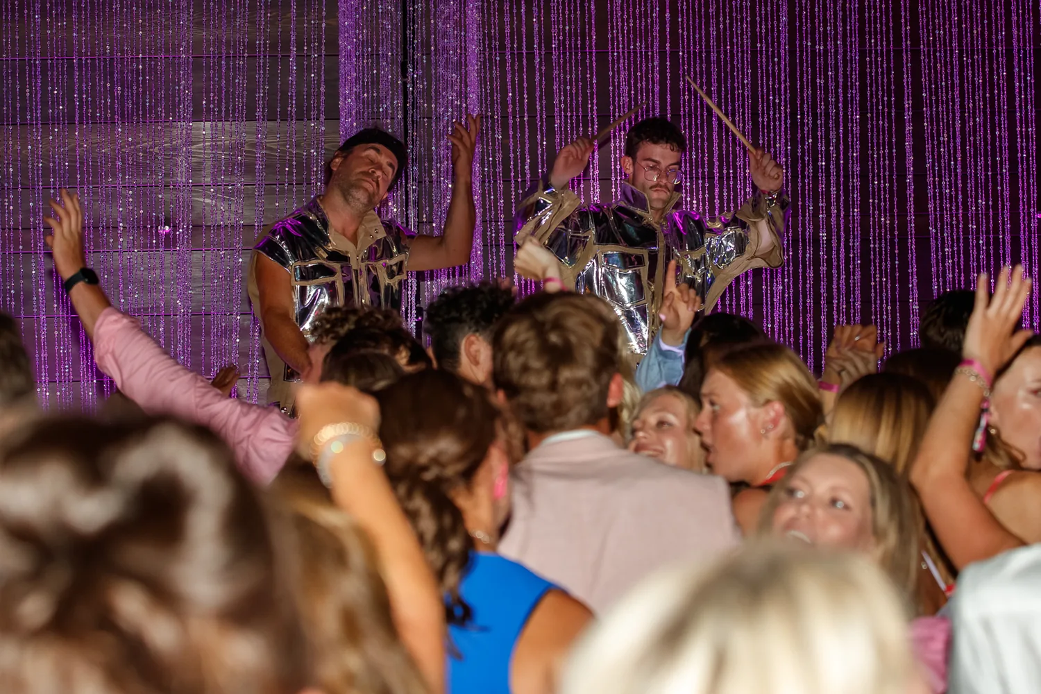 Evening entertainment under the marquee