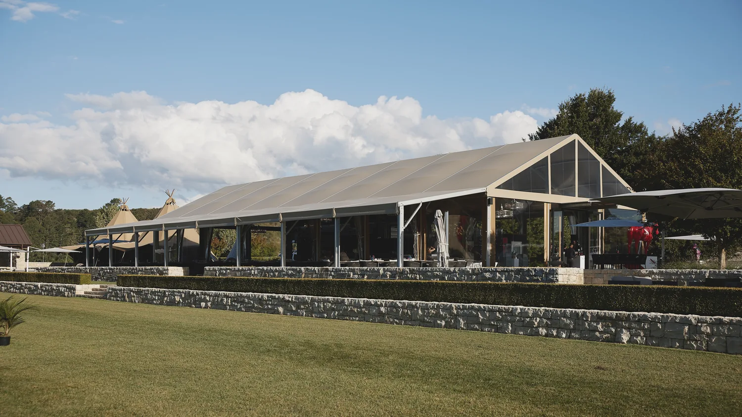 The pavilion entrance