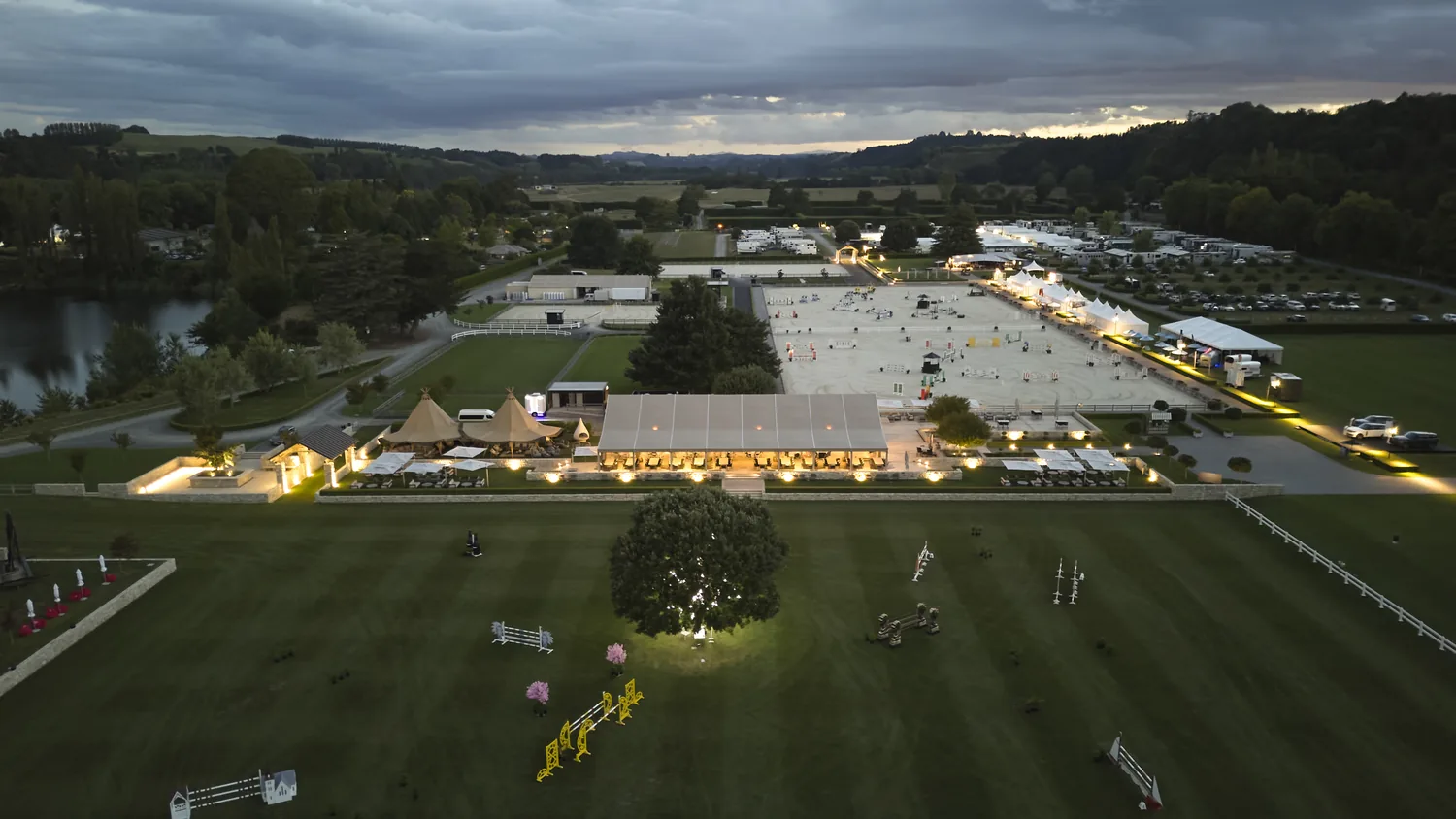 Aerial view of the arena