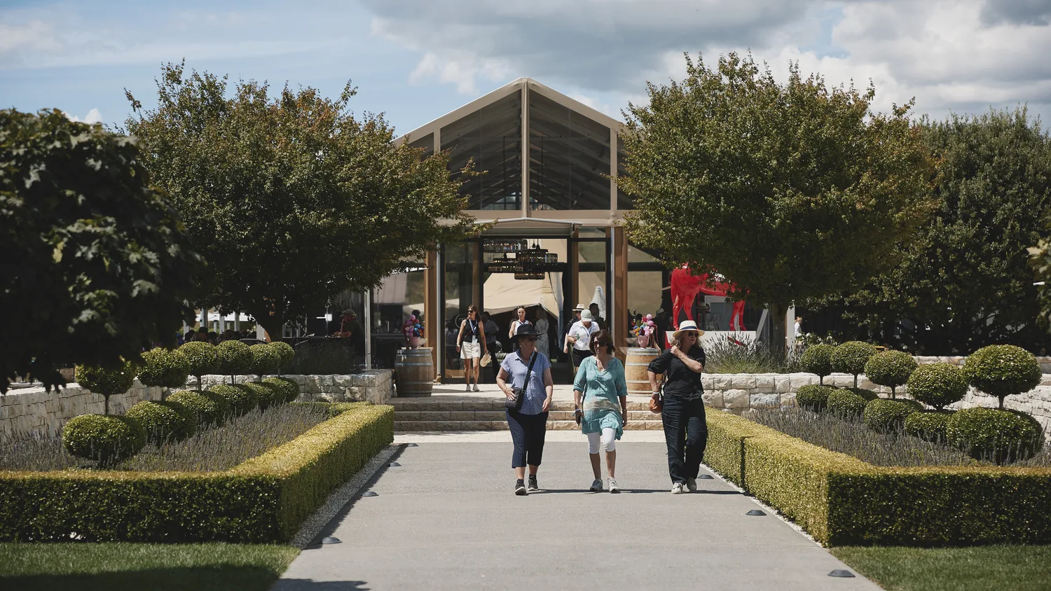 Guests on the grounds