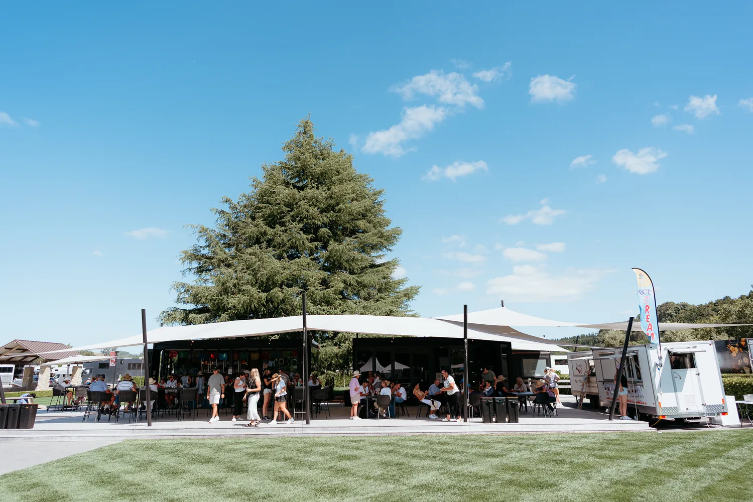 The event grounds and marquees