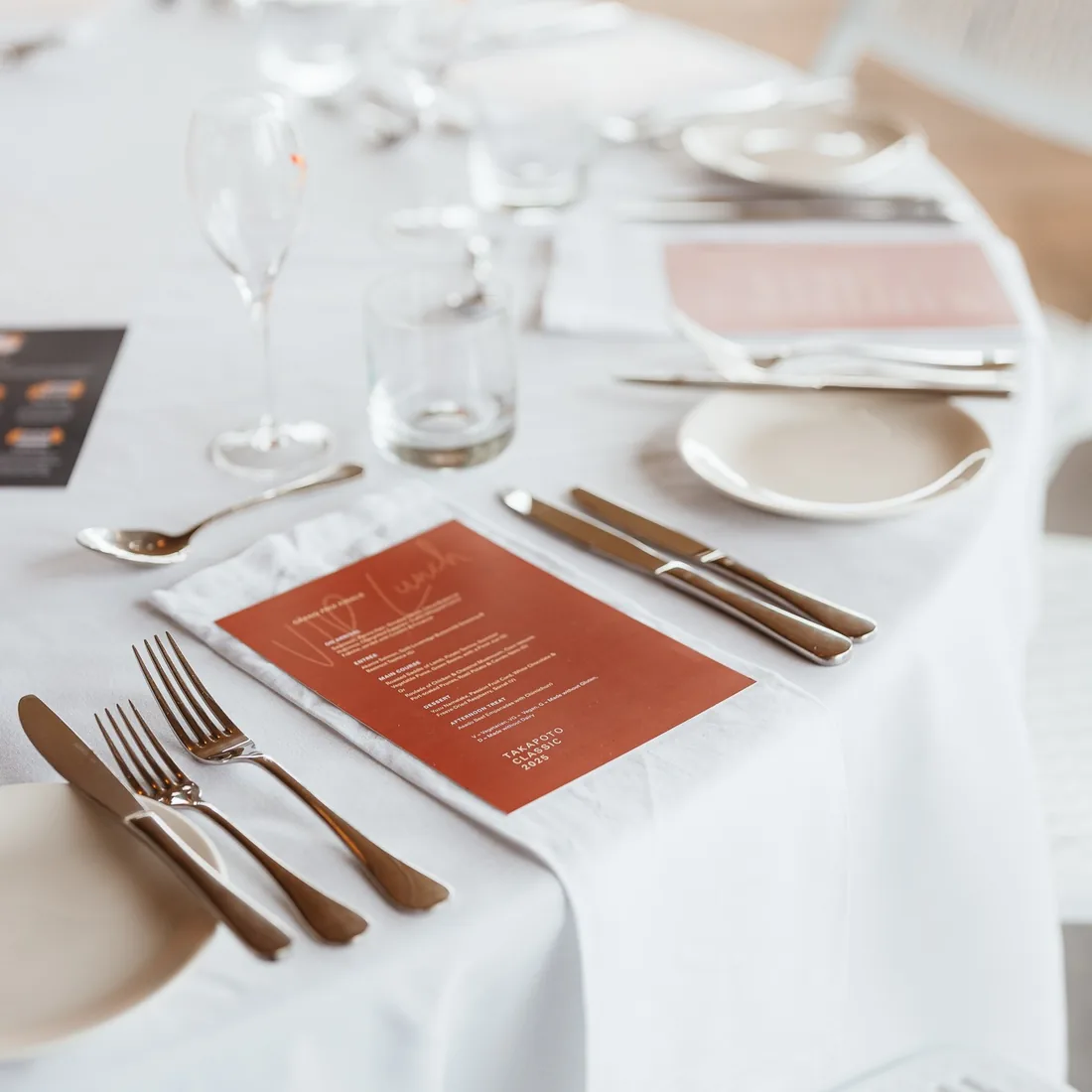 Takapoto Classic 2025 — place setting detail